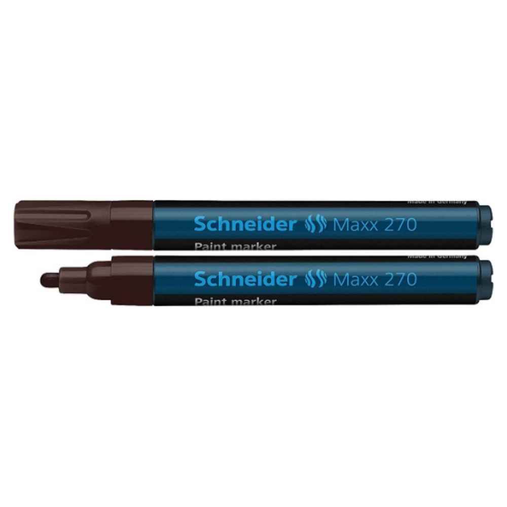 rezerve marker pilot Marker cu vopsea, varf rotund, 1-3mm, maro schneider maxx 270
