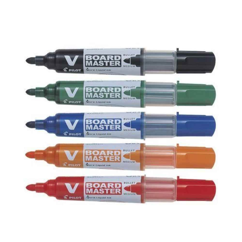 Office Instruments Marker pentru tabla varf rotund 5 buc / set pilot vboard master