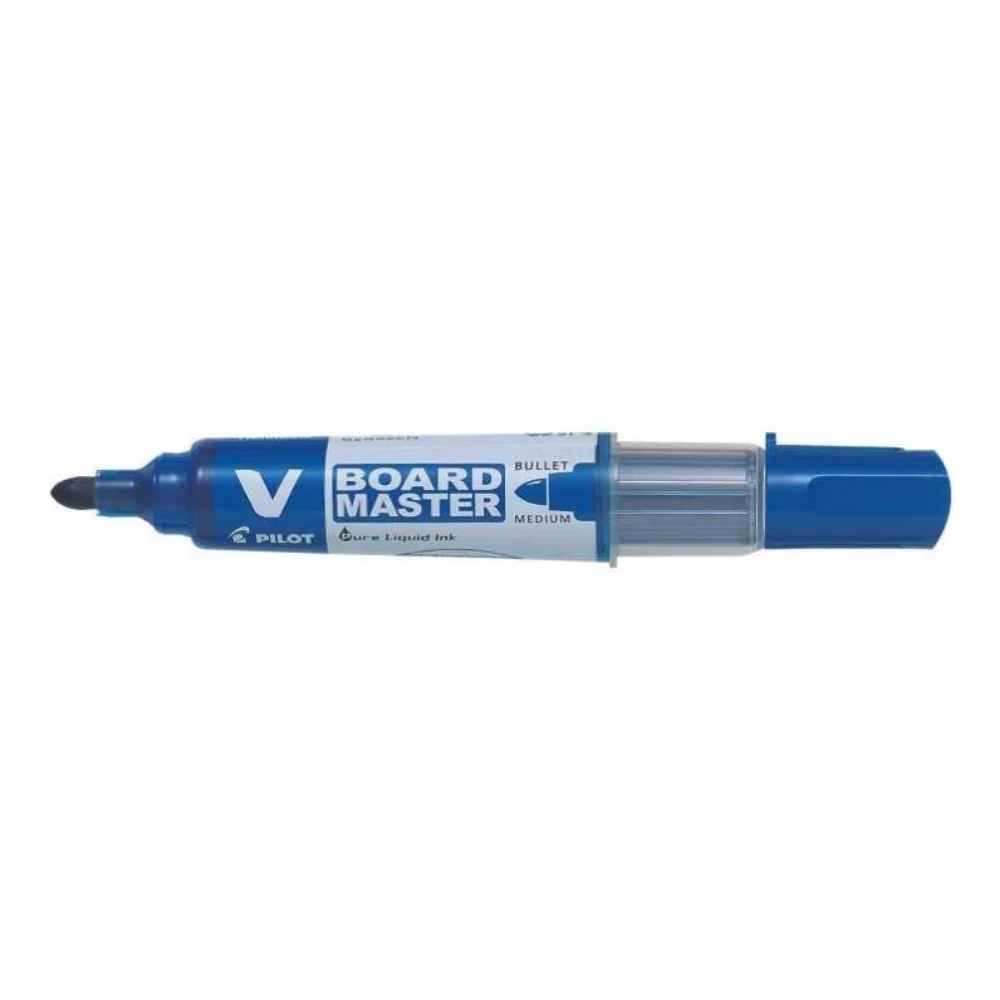 tabla neagra 1.5 mm Marker pentru tabla varf rotund 6 mm albastru pilot vboard master
