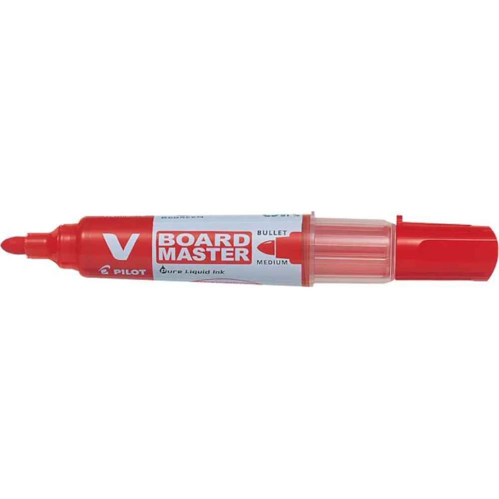 magic whiteboard Marker pentru tabla varf rotund 6 mm rosu pilot vboard master