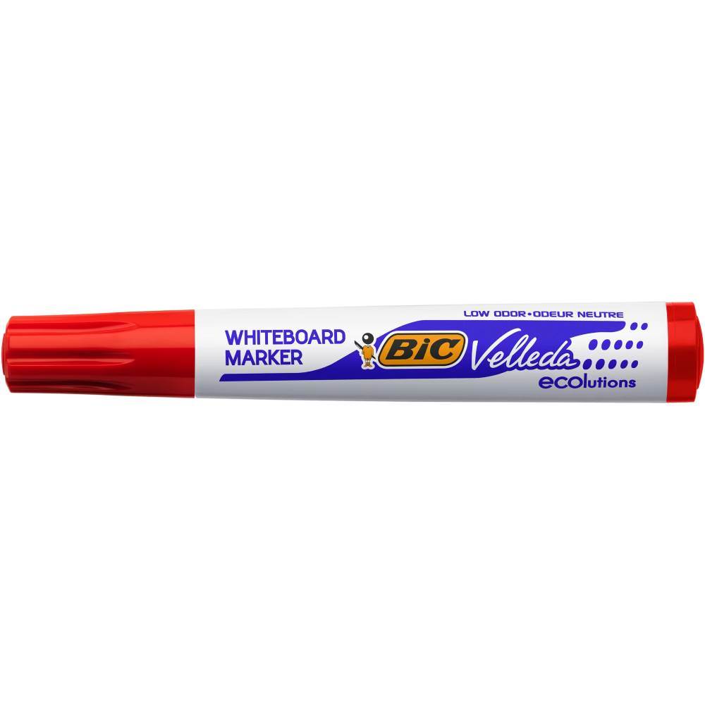 magic whiteboard Marker pentru tabla, varf rotund, 2.5mm, rosu bic velleda 1701