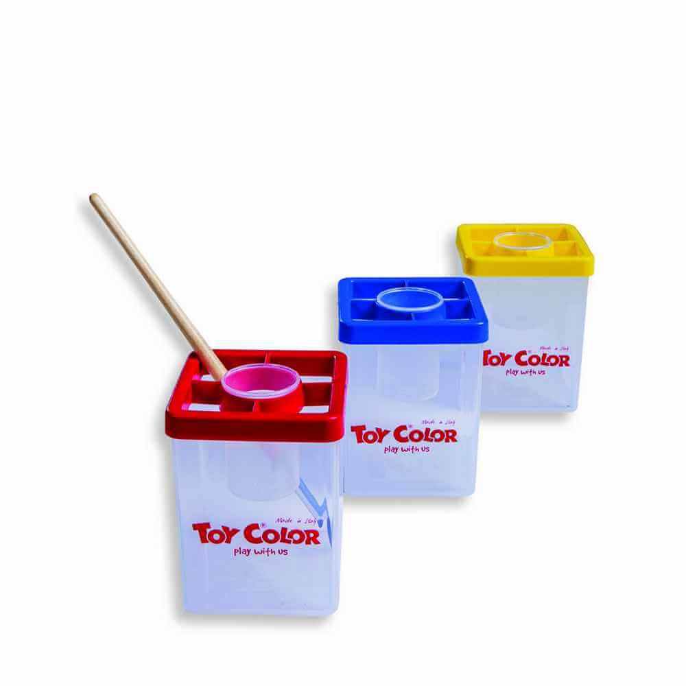 Acuarele, tempera, pensule si blocuri de desen - Borcan plastic pentru pensule TOY COLOR, depozituldns.ro