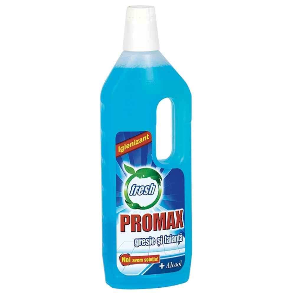 Detergeti parchet, pardoseala, gresie, faianta si obiecte sanitare - Detergent lichid gresie si faianta, albastru, 750 ml, PROMAX, depozituldns.ro
