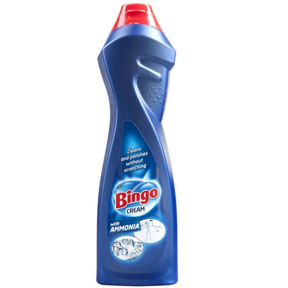 Detergent crema pentru baie, cu amoniac, 750 ml, bingo