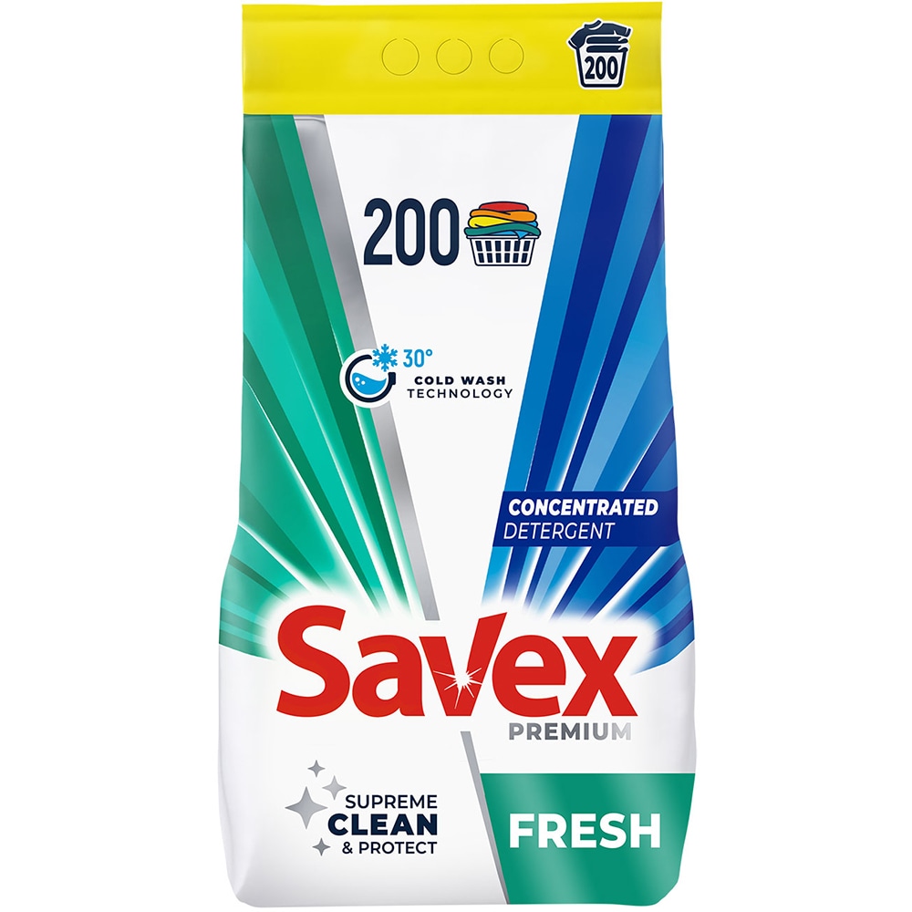 detergent de rufe Detergent automat rufe 16kg 200spalari 2in1 fresh savex