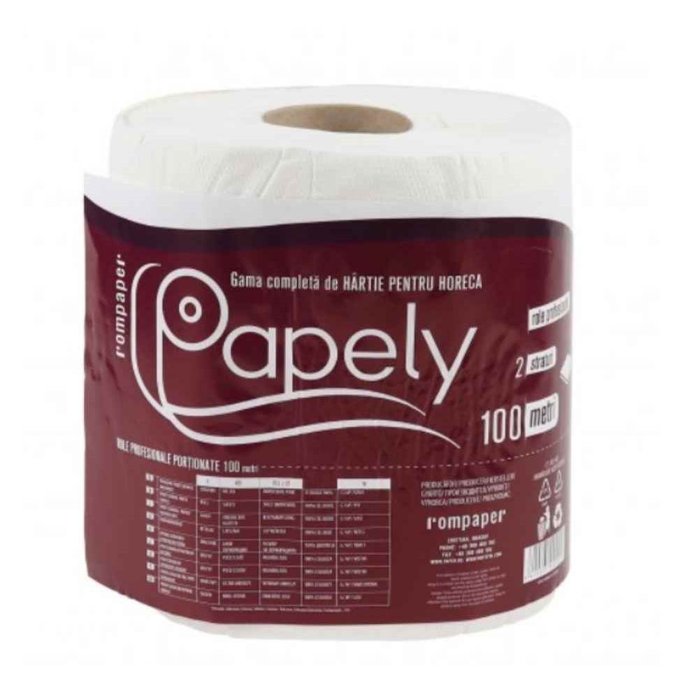 hartie igienica milde relax purple 3 straturi 32+8 role Prosop de hartie, monorola, alb, celuloza, 2 straturi, 455 foi, 100 m, papely