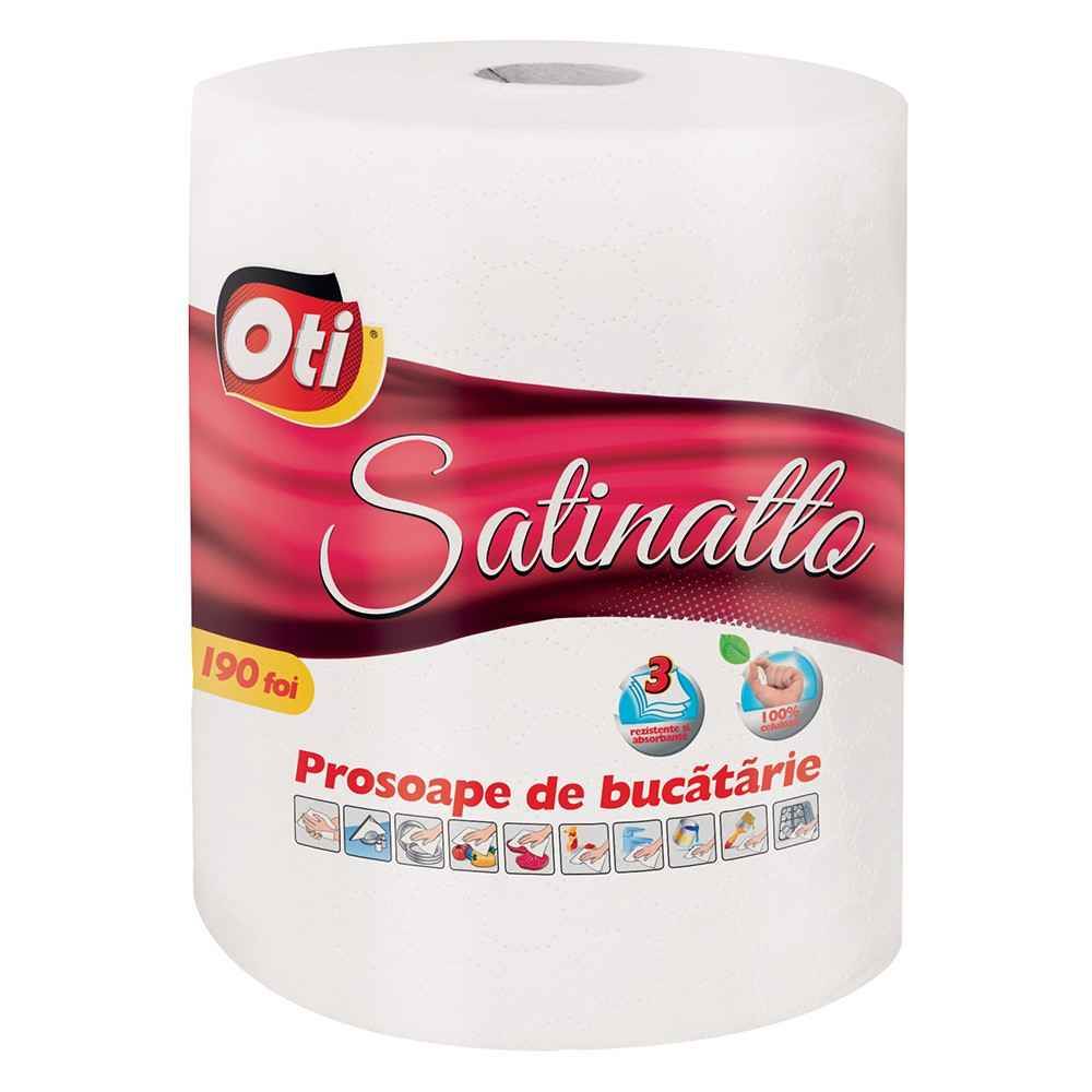 paturi 120/190 Prosop de hartie, monorola, 3 straturi, 190 foi, oti satinatto