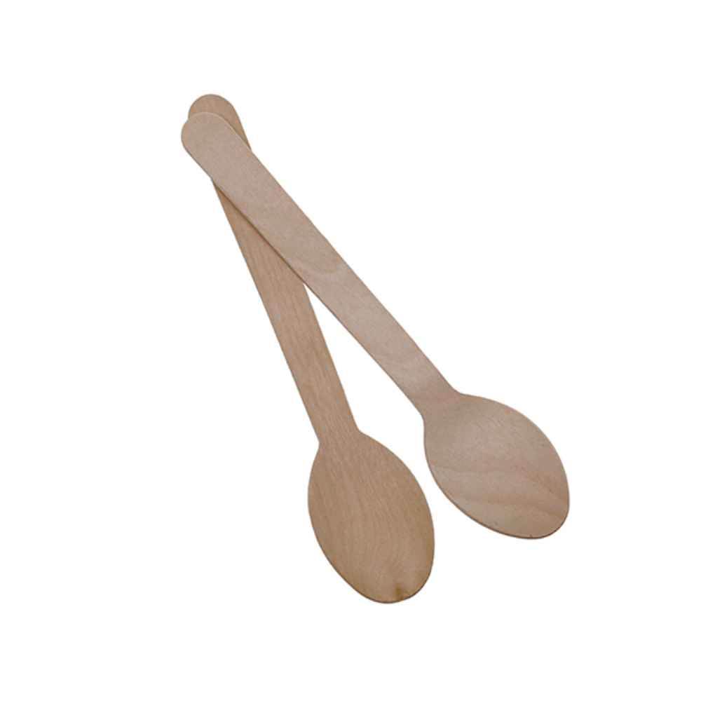 Lingurite din lemn, biodegradabile, 100 bucati/pachet oti