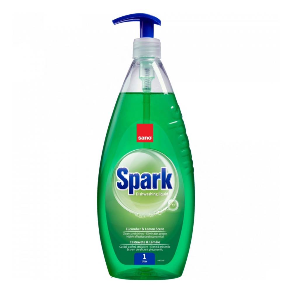 mașina de spălat vase a+++ Detergent de vase sano spark castravete 1l