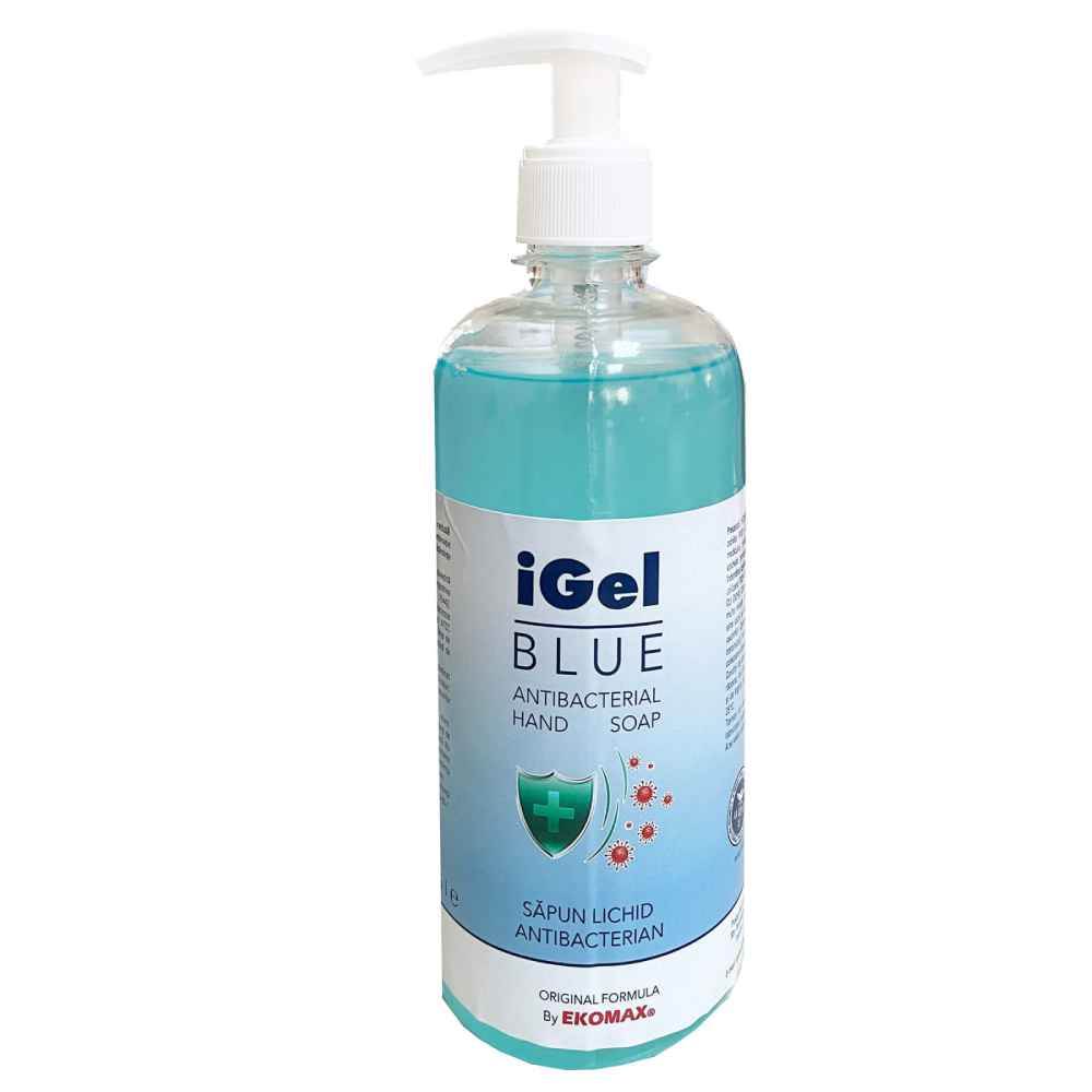 anvelope 500/12 Sapun lichid antibacterian 500 ml ekomax igel blue