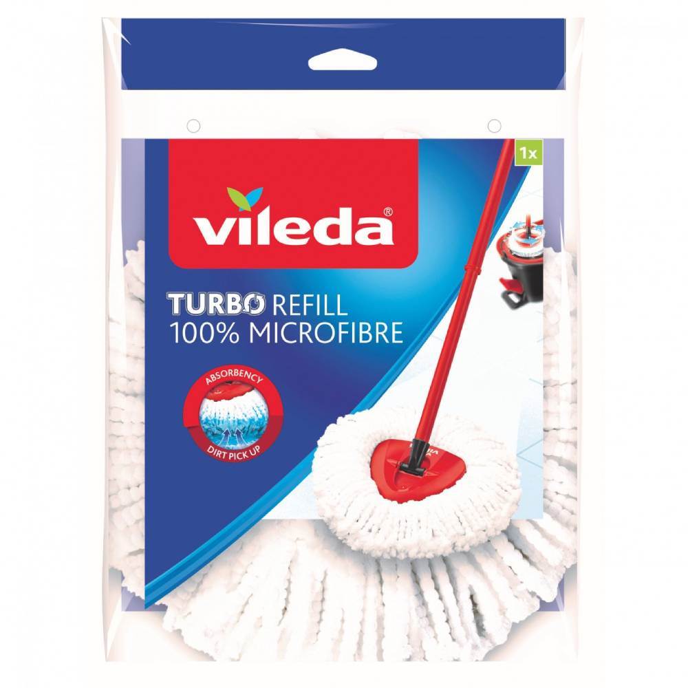 set de curatenie vileda easy wring & clean turbo Rezerva mop rotativ microfibra easy wring & clean turbo vileda