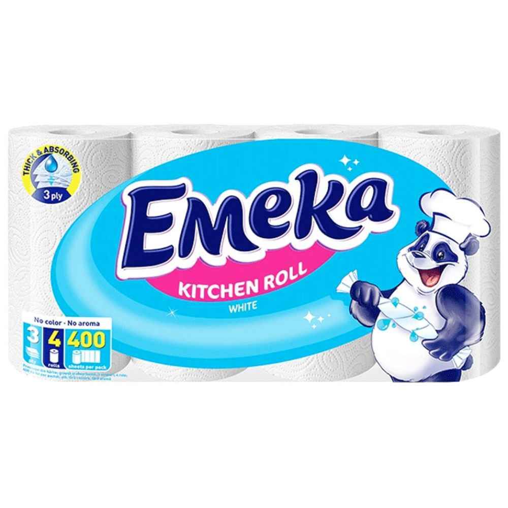 hartie igienica milde relax purple 3 straturi 32+8 role Prosop de hartie, alb, celuloza, gofrat, 3 straturi, emeka