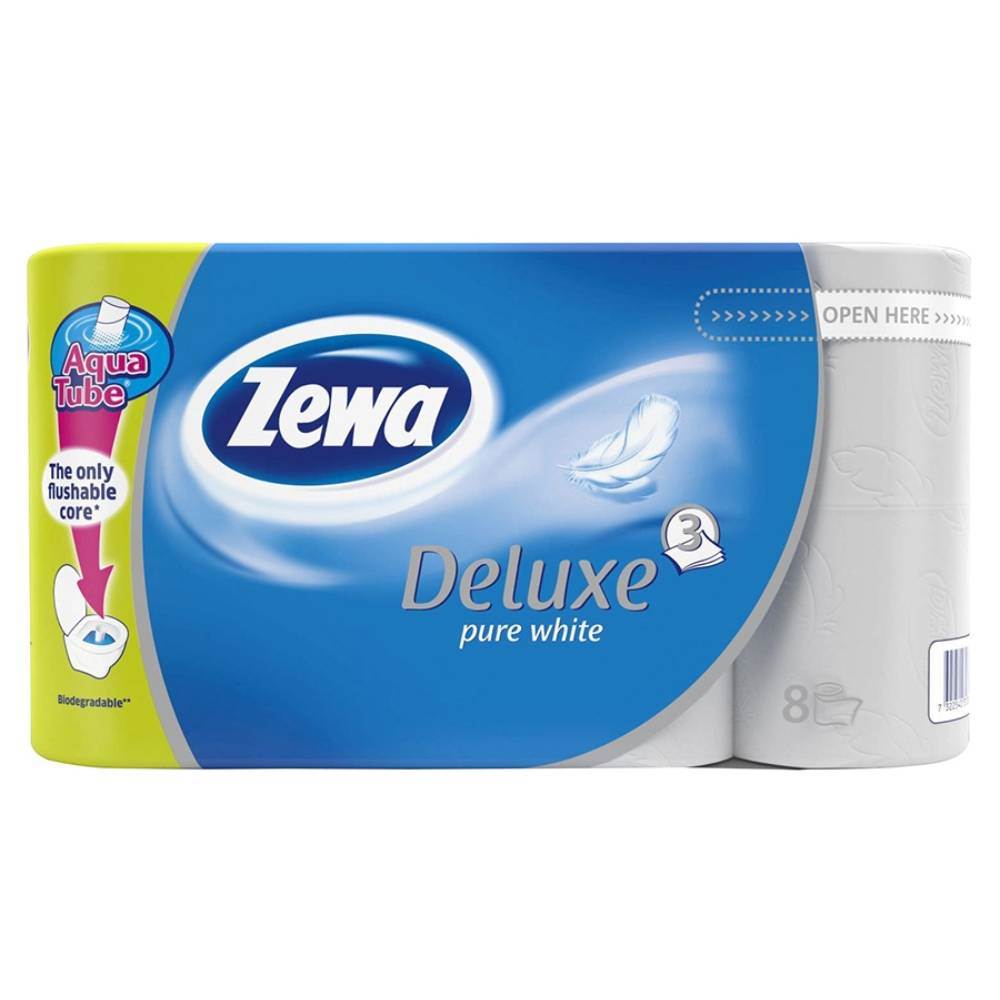 hartie igienica milde relax purple 3 straturi 32+8 role Hartie igienica trei 3 straturi cu tub 8 role/set pure white zewa