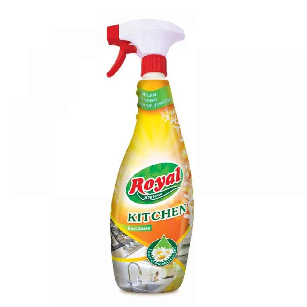 All-Purpose Cleaners Detergent degresant bucatarie, cu pulverizator, musetel si lamaie, 750 ml, cloret royale hygiene