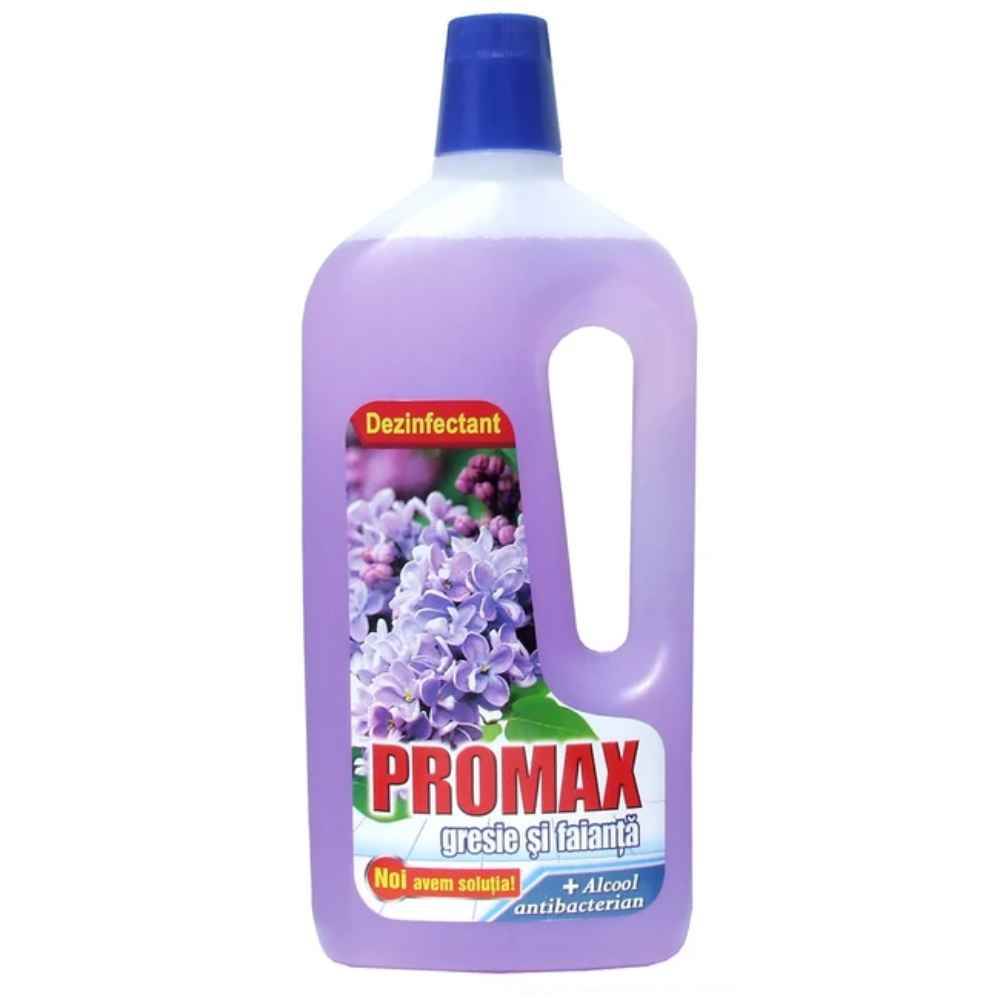 Detergeti parchet, pardoseala, gresie, faianta si obiecte sanitare - Detergent lichid gresie si faianta, liliac, 1.5 l, PROMAX, depozituldns.ro