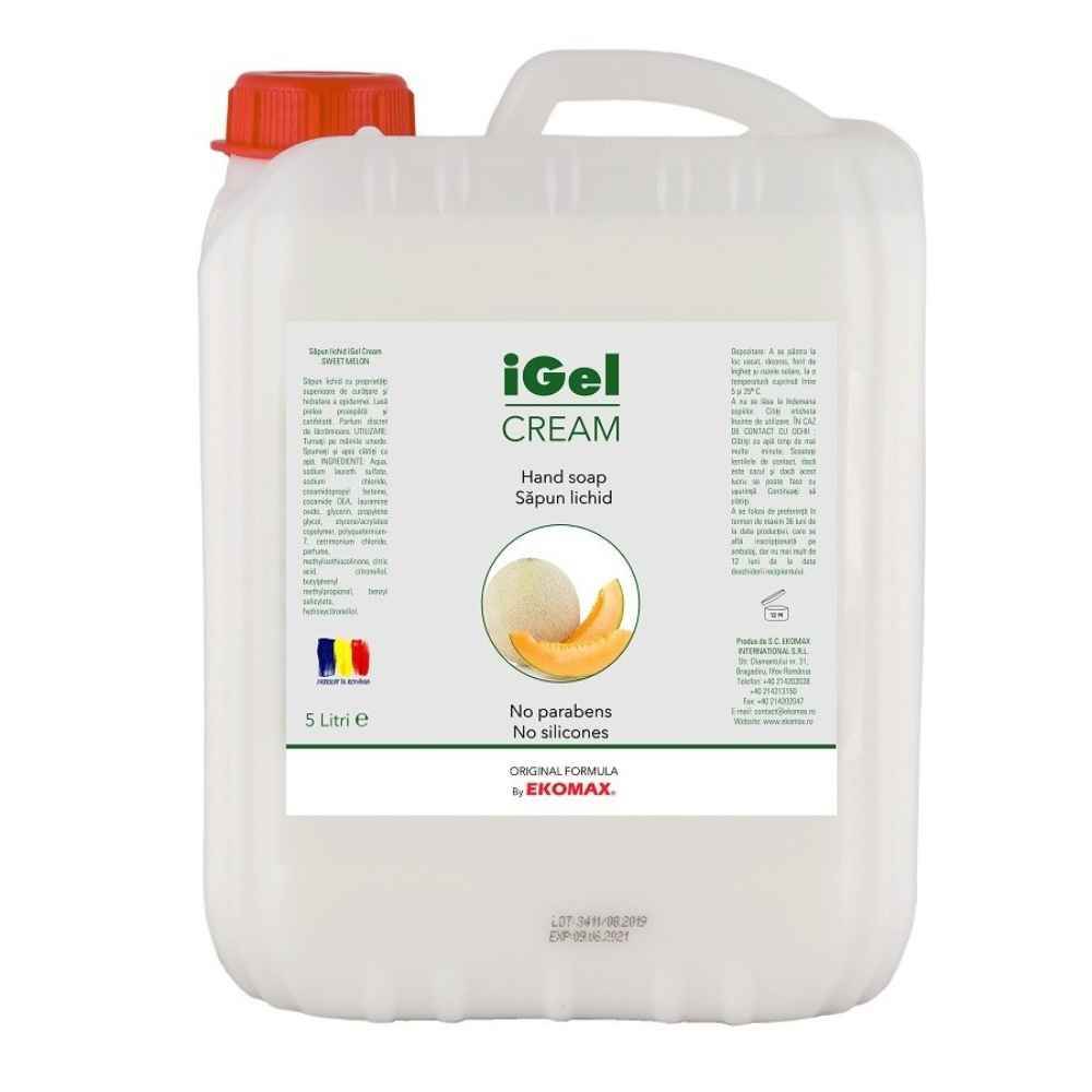glicerina pentru limba Sapun lichid hidratant parfumat cu glicerina 5l ekomax-igel cream sweet melon