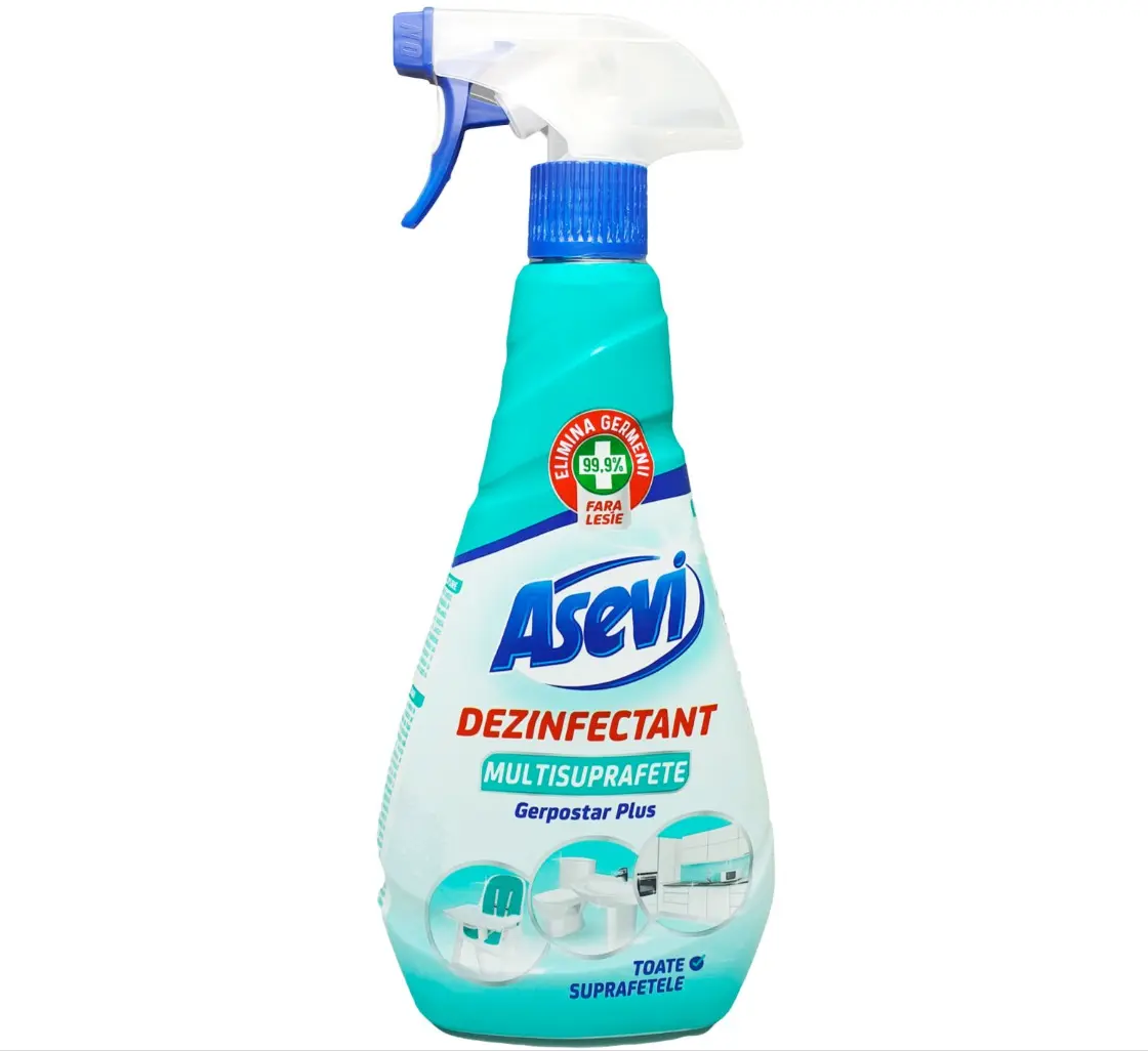 Tub & Tile Cleaners Detergent lichid antimucegai si anticalcar pentru baie cu pulverizator, parfum placut, 750 ml, asevi