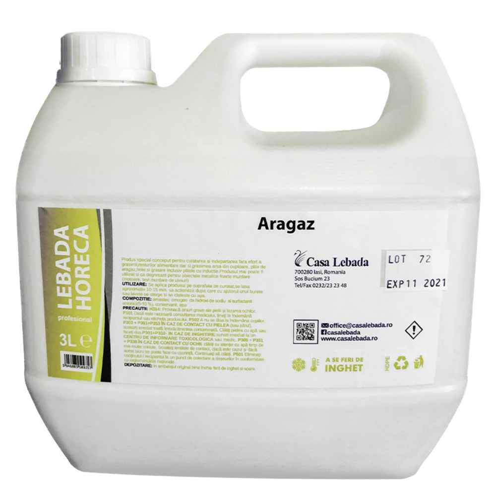 Detergeti parchet, pardoseala, gresie, faianta si obiecte sanitare - Detergent lichid pentru aragaze, parfum placut, 3 l, LEBADA, depozituldns.ro