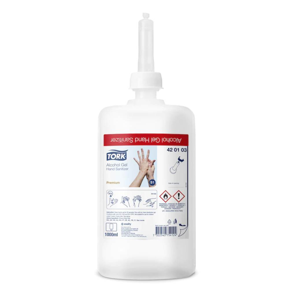 markere pe bază de alcool Dezinfectant gel pentru maini tork pe baza de alcool 1l 420103
