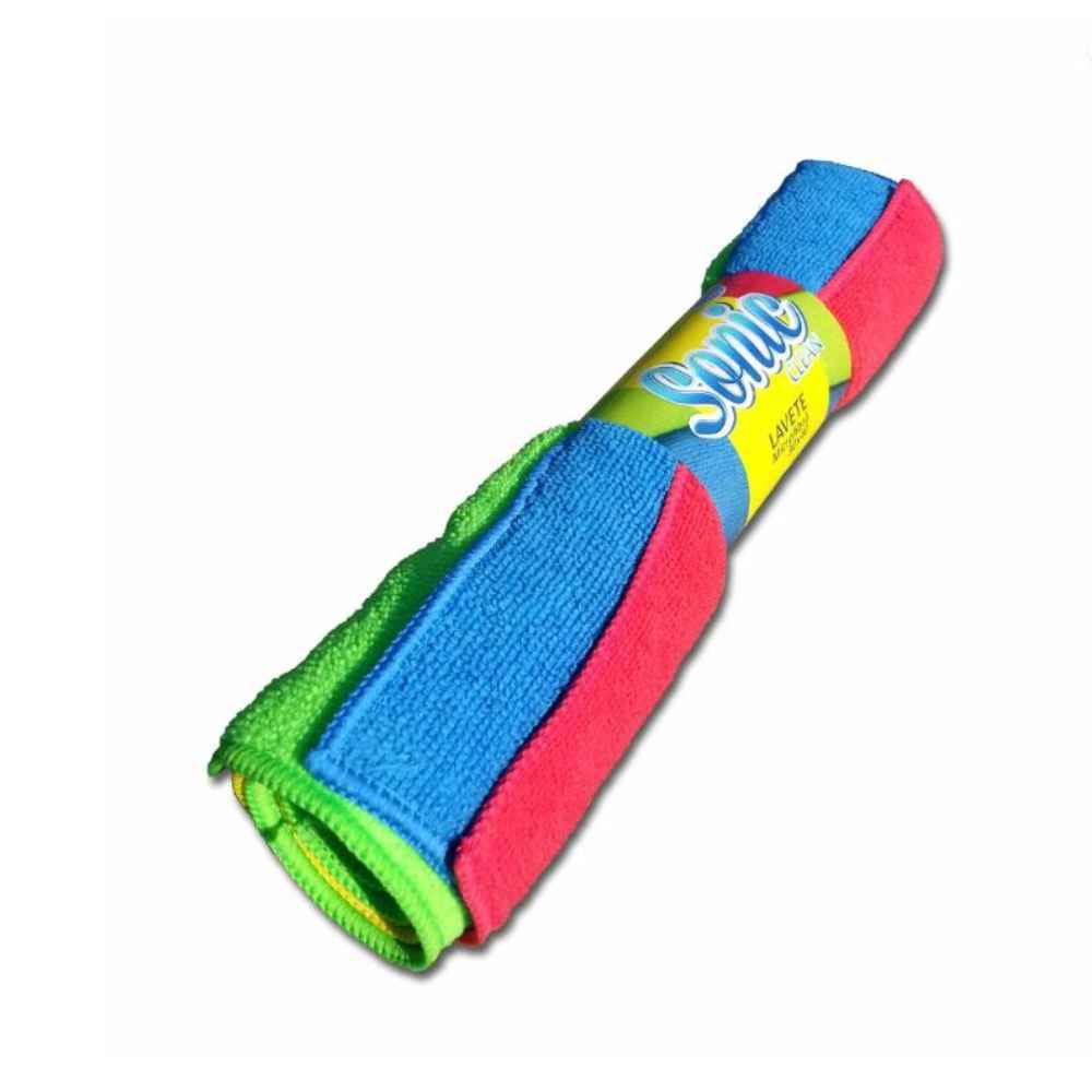Shop Towels & General-Purpose Cleaning Cloths Lavete universale din microfibra 30x40cm 4 buc/set sonic clean