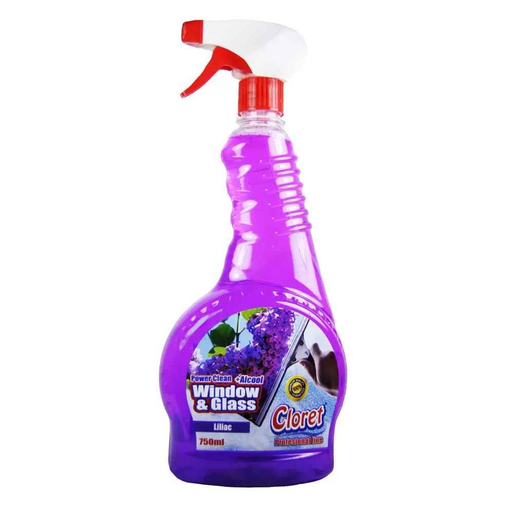 detergent Detergent geam cu pulverizator 750ml cloret liliac