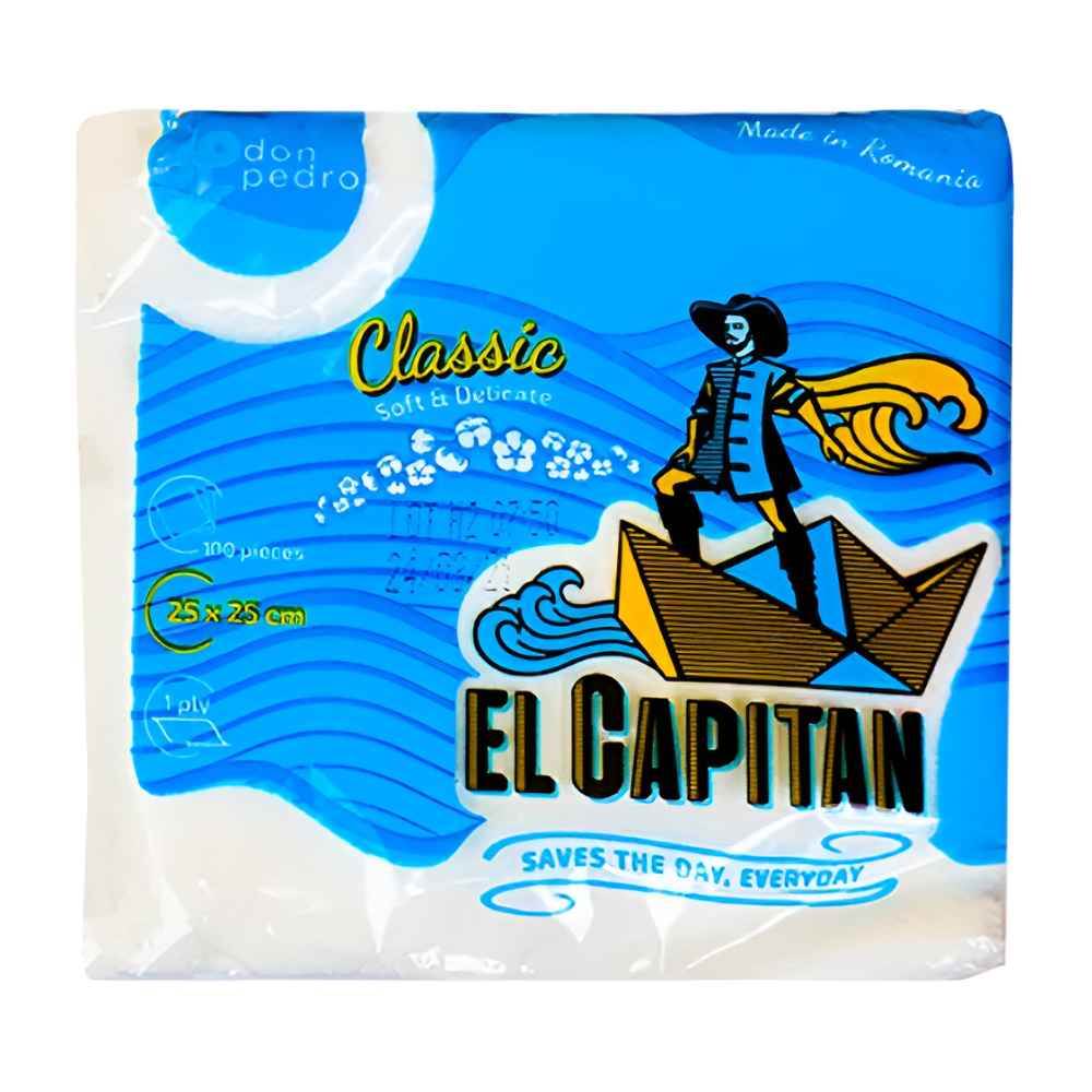 pablo escobar: el patrón del mal Servetele de masa 1 str, celuloza, 25x25 cm, 100 buc el capitan