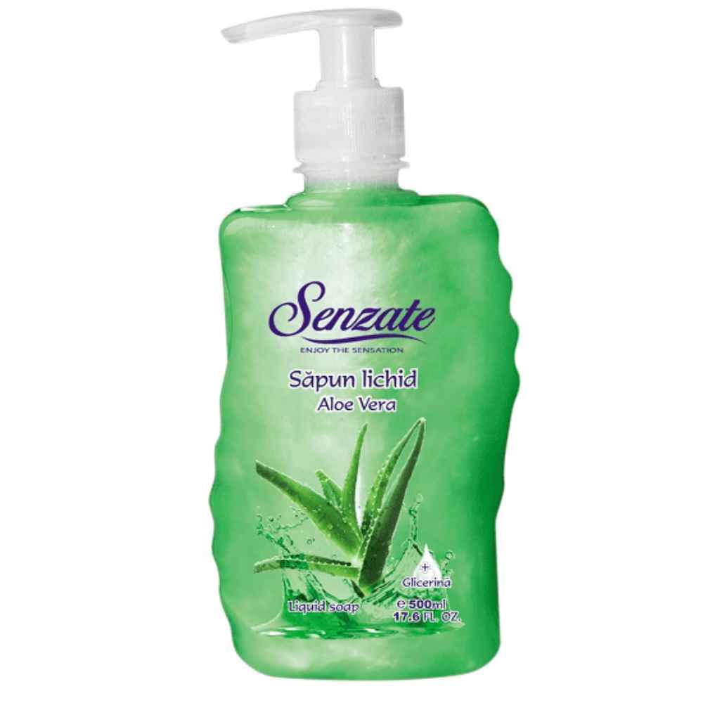 topper nature's aloe vera 5 cm Sapun lichid 500 ml aloe vera senzate