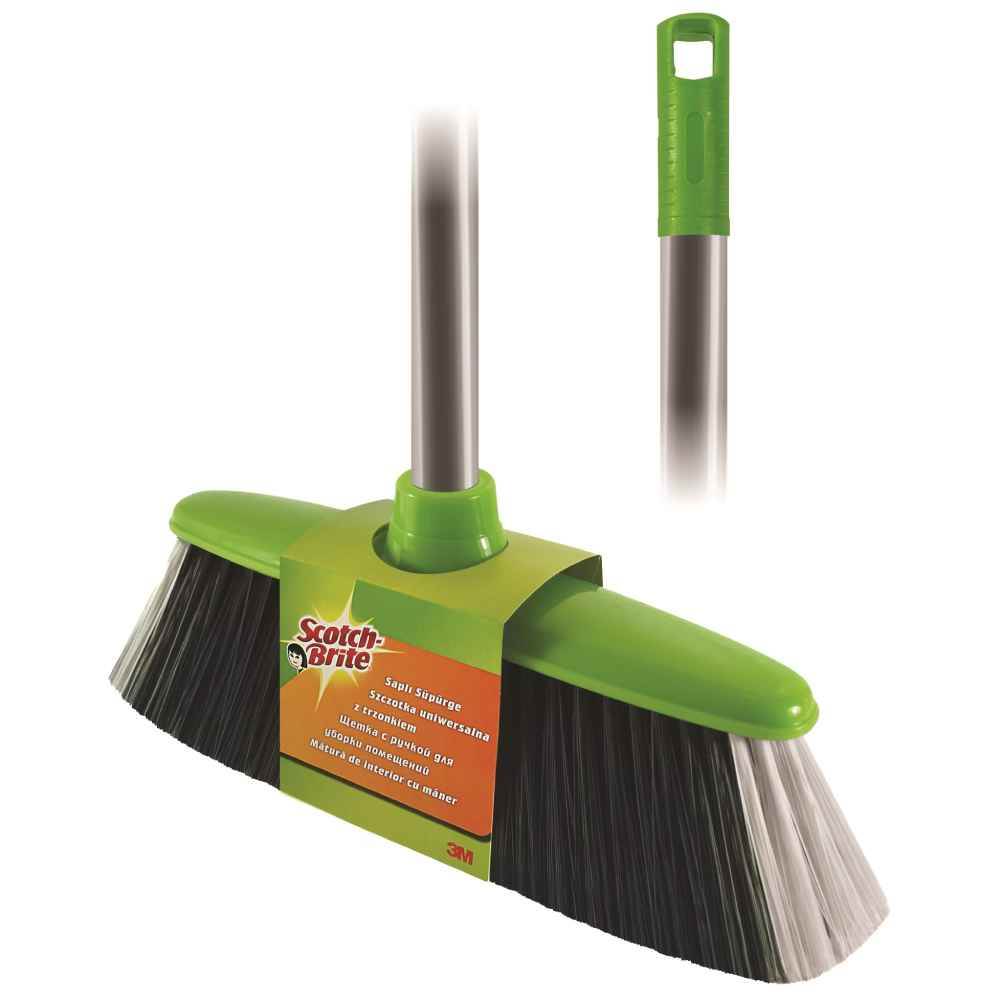 Brooms Matura cu maner scotch brite