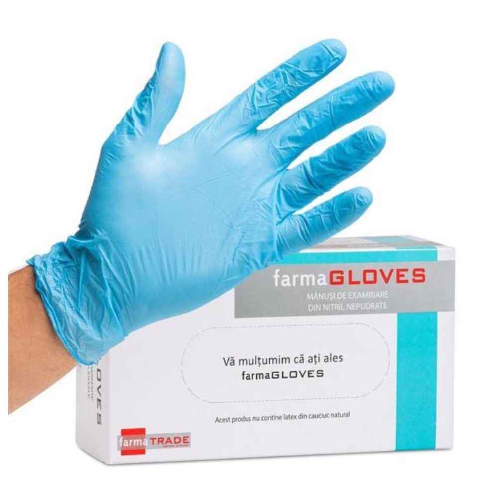 gripper gloves Manusi nitril nepudrate marimea m farma gloves