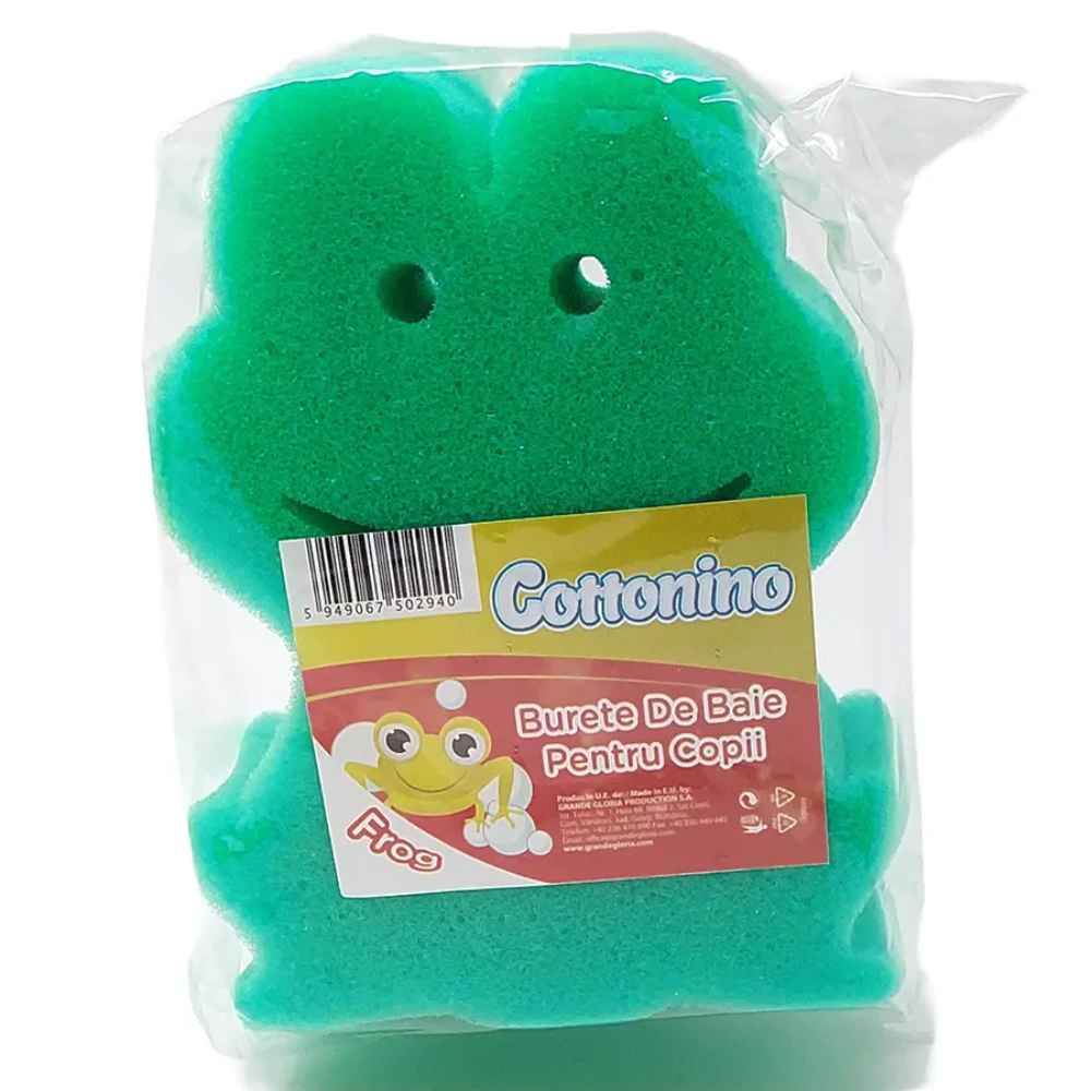 casă in forma de l cu terasa Burete de baie in forma de broasca cottonino