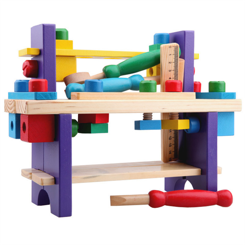 Baby Activity Toys Banc tamplar lemn montessori