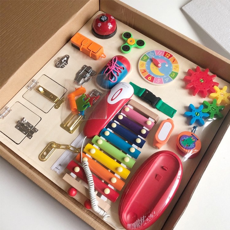 Baby Activity Toys Panou senzorial montessori