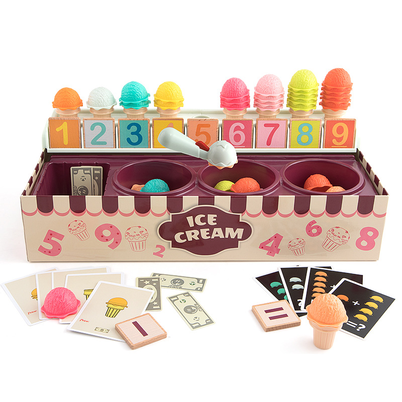 Toys & Games Joc matematica inghetata montessori