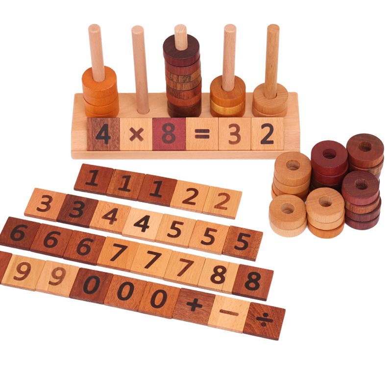 Toys & Games Numaratoare lemn montessori