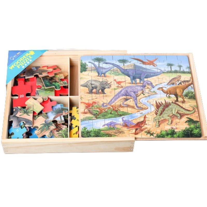 Toys & Games Puzzle dinozauri montessori
