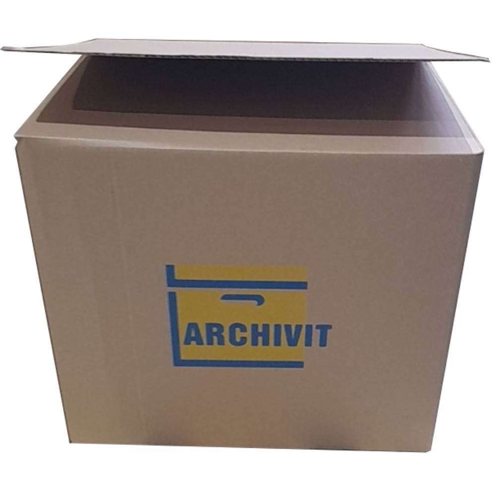 Cutii de arhivare, alonje si accesorii - Cutie arhivare, carton, imprimata, 375 x 300 x 330 mm, B4U, depozituldns.ro