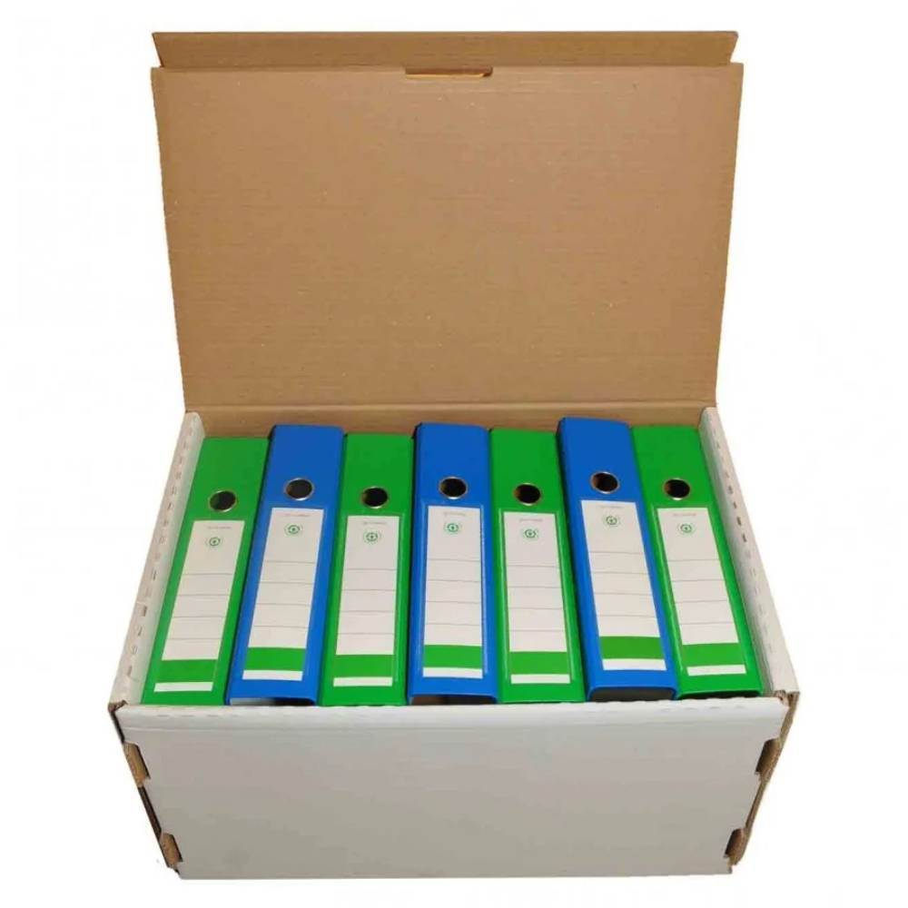 bibliorafturi Container arhivare, carton, pentru bibliorafturi, 525 x 338 x 306 mm, alb, b4u