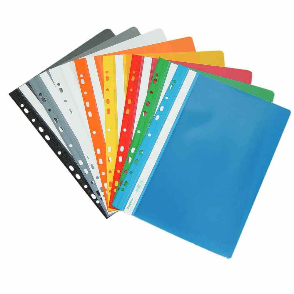 Dosar din plastic cu multiple perforatii 11 diverse culori donau