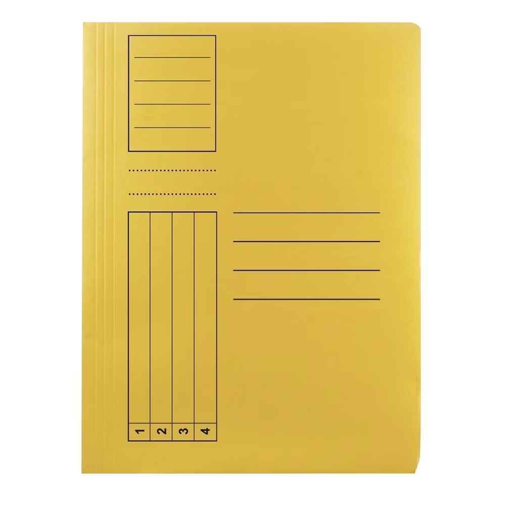 folio transparente a4 Dosar carton, cu sina, a4 250 g/mp, galben