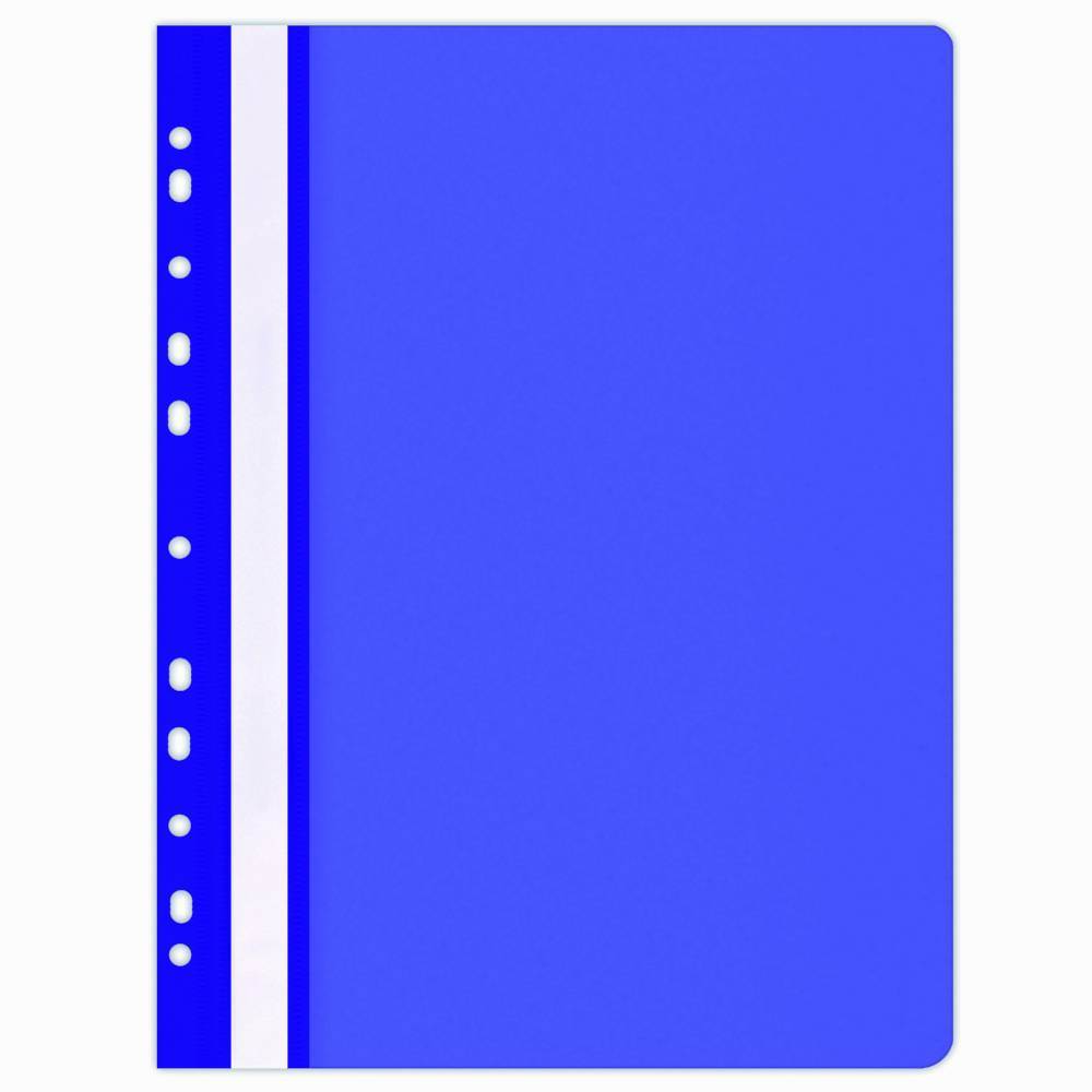 folio transparente a4 Dosar de plastic, cu sina si multiple perforatii, a4, albastru, b4u