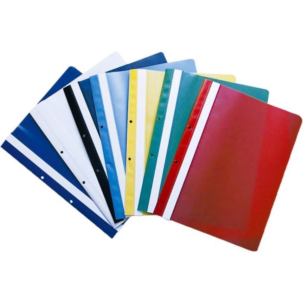 folio transparente a4 Dosar de plastic, cu sina si perforatii, a4, diverse culori, optima
