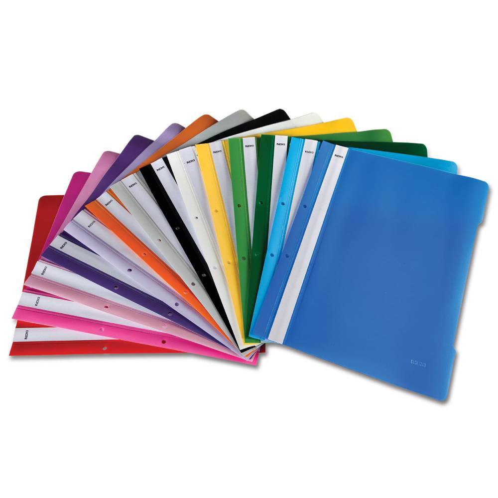 folio transparente a4 Dosar plastic, cu sina si perforatii, a4, diverse culori, noki