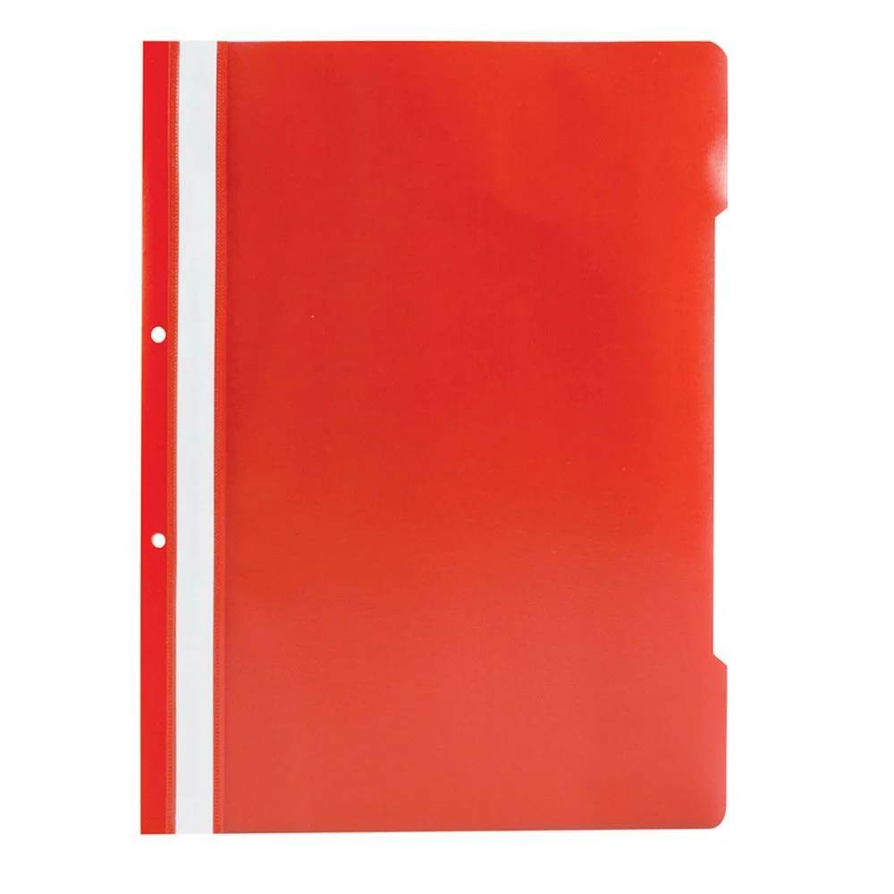 folio transparente a4 Dosar plastic, cu sina si perforatii, a4, rosu, b4u