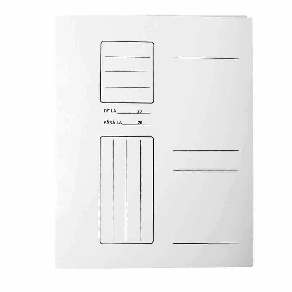 Dosare din carton - Dosar carton, simplu, A4 230 g/mp, alb, depozituldns.ro