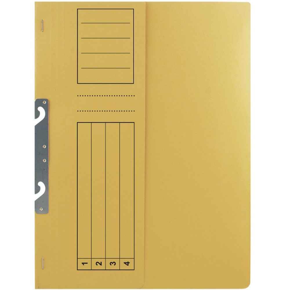 Dosar carton, incopciat 1/2, a4 250 g/mp, galben