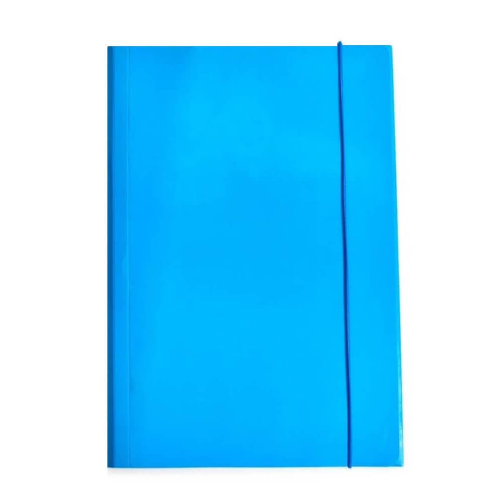 Mape, serviete si clipboarduri - Mapa CN 987 albastru carton lucios, cu elastic, 350gr/mp, 12b/tipla, 480/b, depozituldns.ro