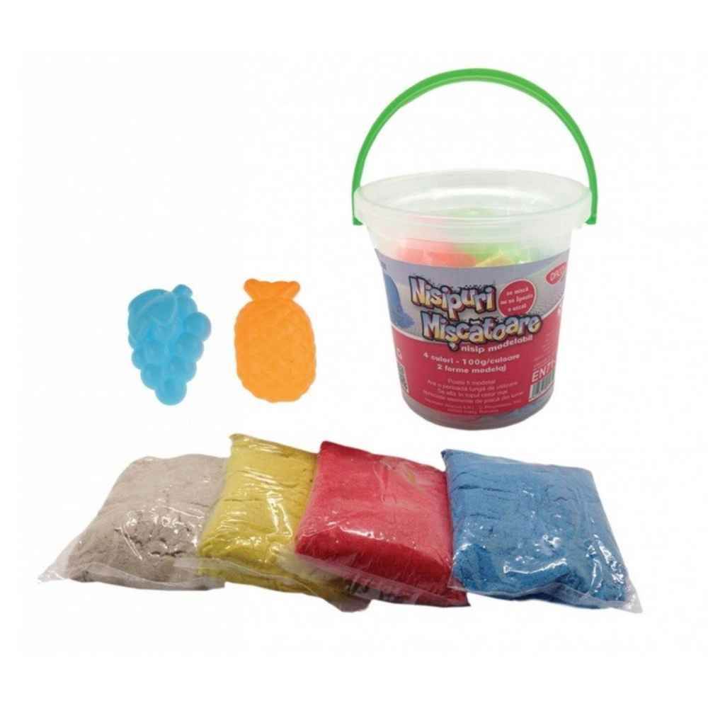 Nisip modelabil 4 culori /set 100g/culoare daco