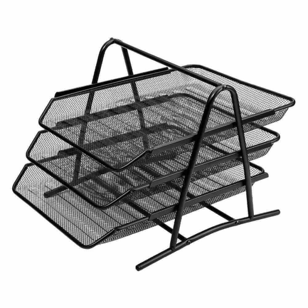 Desk Organizers Tavite cn 2003, 3 suprap metal, tip mesh