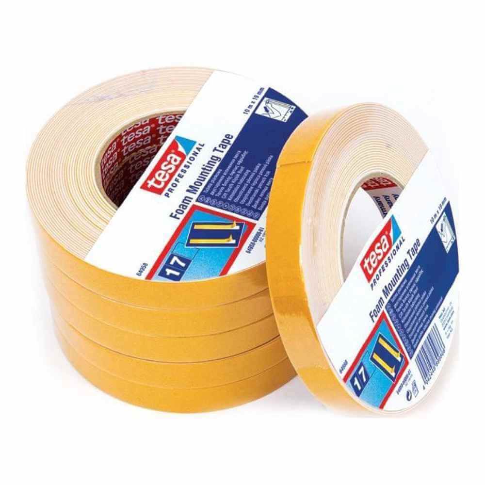 banda dublu adeziva bison Banda dublu adeziva buretata 19x10m tesa.xx