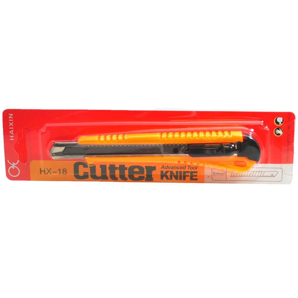 Foarfece, cuttere, rezerve cutter si rulete - Cutter mic cu sina metalica HX-18 CN, depozituldns.ro